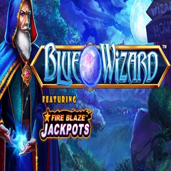 Play Blue Wizard Fire Blaze Jackpots slot by Rarestone Gaming on casino.arenamens.com