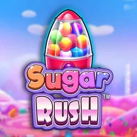 Sugar Rush slot logo by Pragmatic Play at Arena Casino