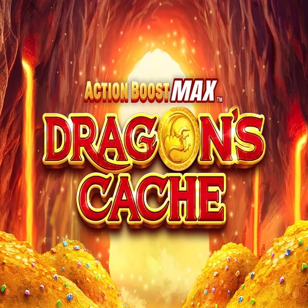 Action Boost Max Dragon's Cache logo by SpinPlay Games Arena Casino