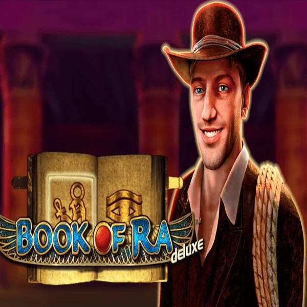 Book of Ra Deluxe logo by Novomatic Arena Casino