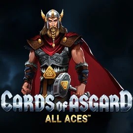 Cards of Asgard All Aces slot logo by Switch Studios at Arena Casino