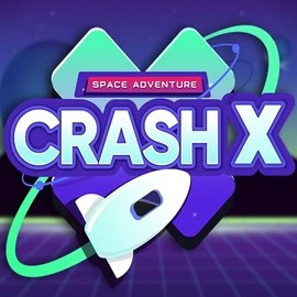 Crash X slot logo by Turbo Games at Arena Casino