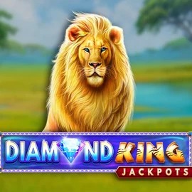 Diamond King Jackpots slot logo by SpinPlay Games at Arena Casino