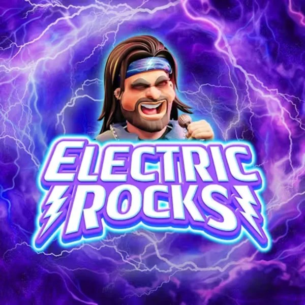 Electric Rocks slot logo by Inspired Gaming at Arena Casino