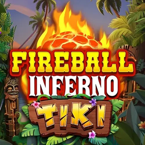 Fireball Inferno Tiki slot icon by NetEnt, available at Arena Casino