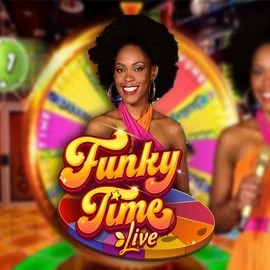 Funky Time slot logo by Evolution at Arena Casino