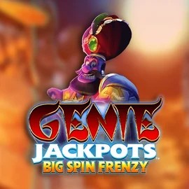 Genie Jackpots: Big Spin Frenzy slot logo by Blueprint Gaming at Arena Casino