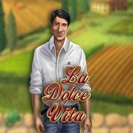 La Dolce Vita online game logo by Gamomat on casino.arenamens.com