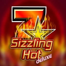 Sizzling Hot Deluxe by Novomatic, showcased at casino.arenamens.com – game logo