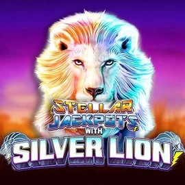 Stellar Jackpots with Silver Lion logo by Lightning Box Game at Arena Casino
