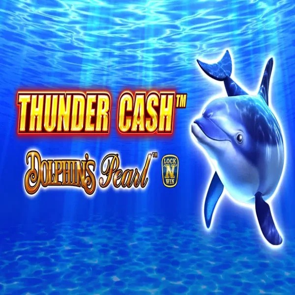 Thunder Cash Dolphins Pearl slot logo by Novomatic at Arena Casino